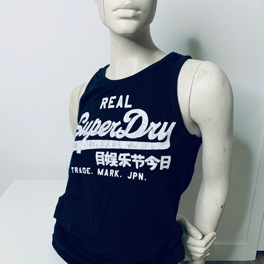 SUPERDRY || black tank top